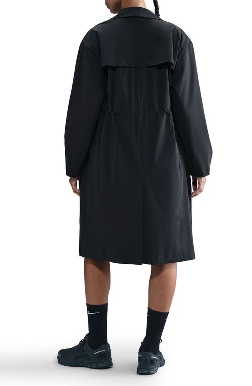 Nike 24.7 Perfectstretch Dri-fit Trench Coat In Black
