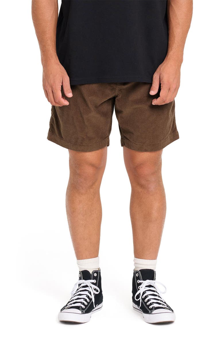 Larry Layback Cotton Corduroy Shorts, Main, color, CARAFE