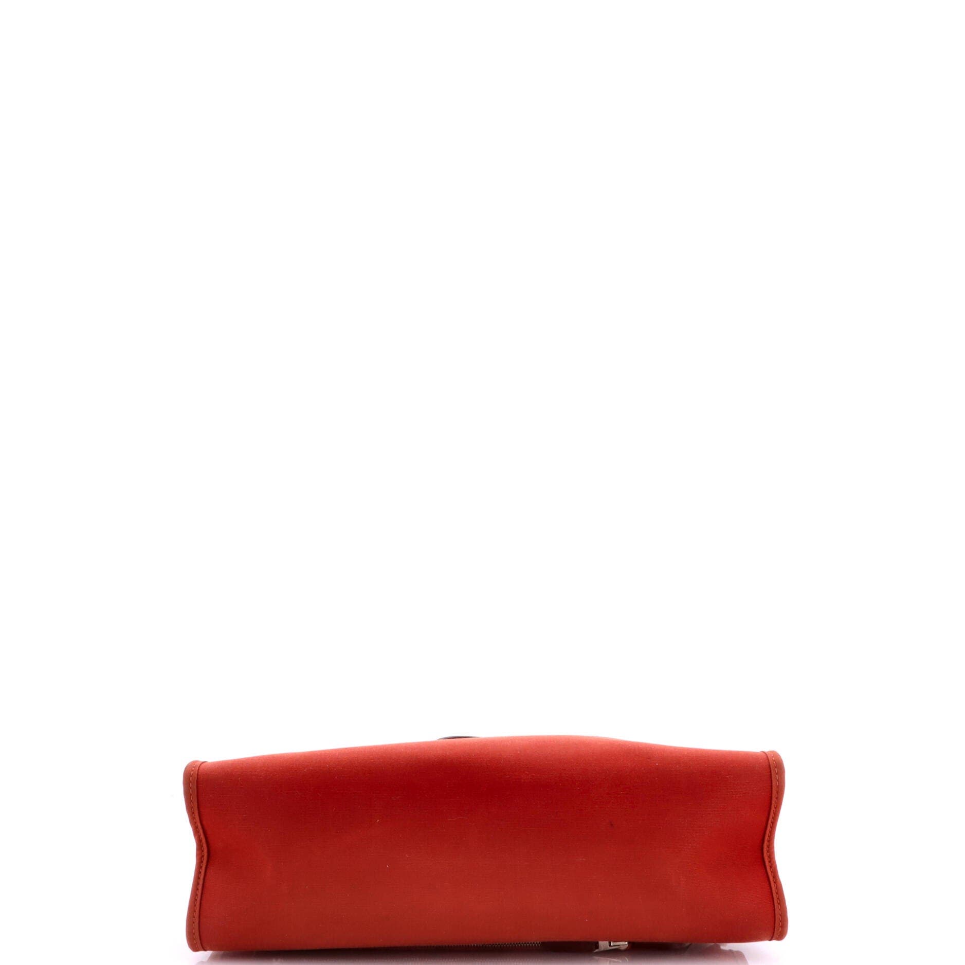 Herbag Zip Leather and Toile 31, Alternate, color, Red
