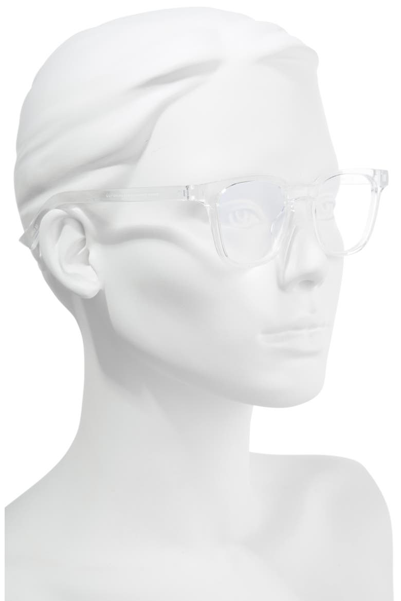 Twelve Hungry Bens 53mm Blue Light Blocking Reading Glasses, Alternate, color, CELLOPHANE
