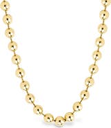 Sterling Forever Destiny Beaded Chain Necklace