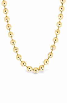 Sterling Forever Destiny Beaded Chain Necklace