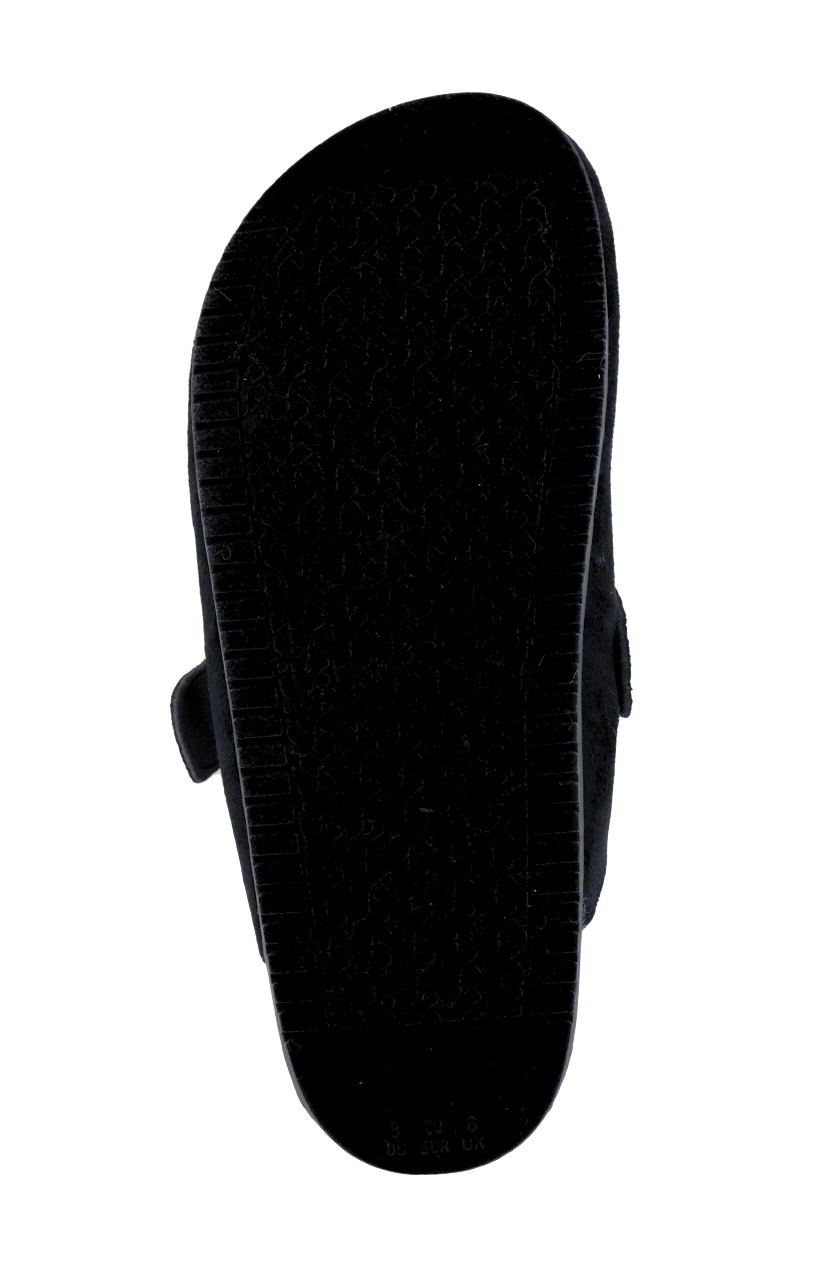Trudy Faux Leather Clog, Alternate, color, BLACK