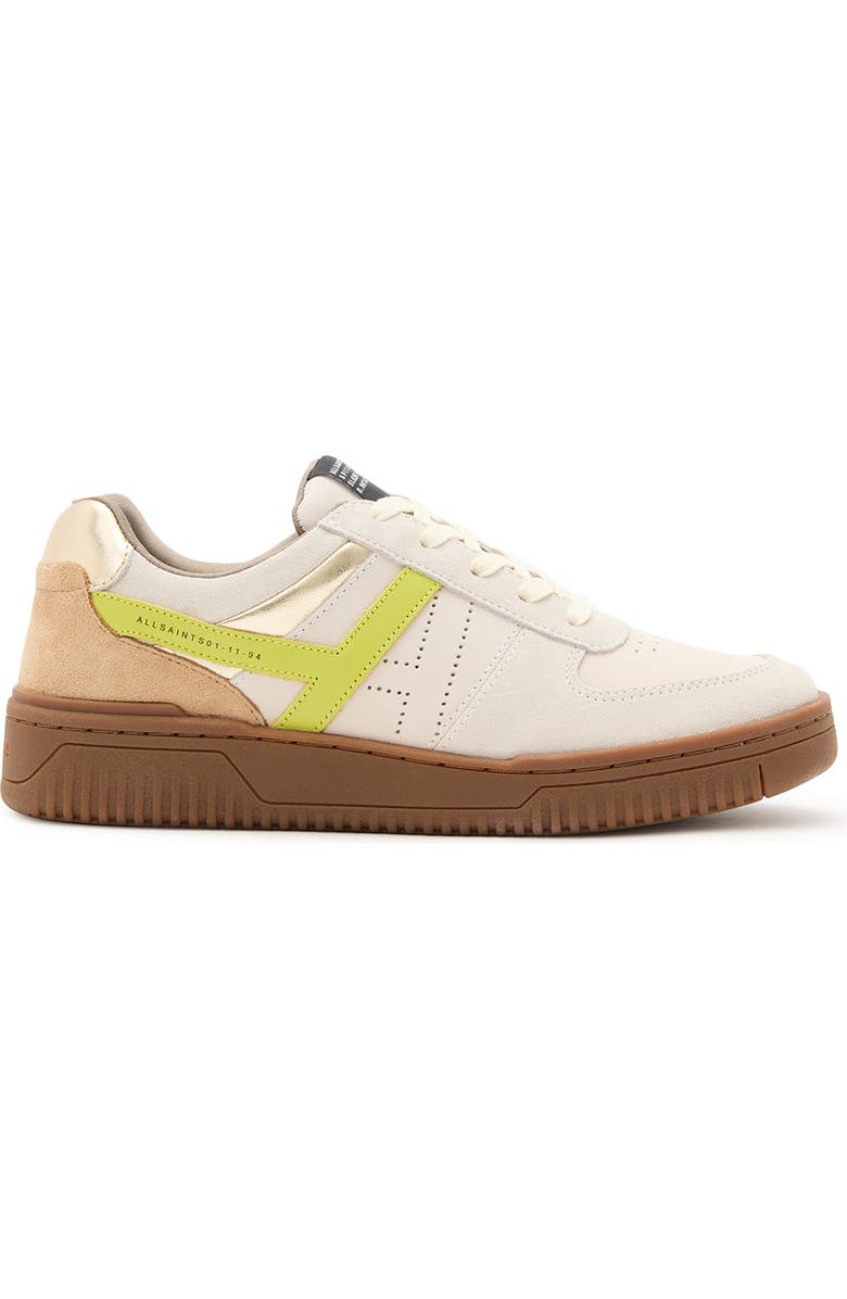 AllSaints Vix Sneaker, Alternate, color, White/ Brown/ Green