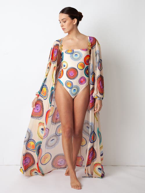 Villa Fresca Serena Cover-up Shawl In Solar