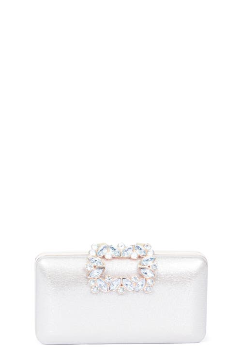 Lauren Lorraine Spring Clutch In Silver
