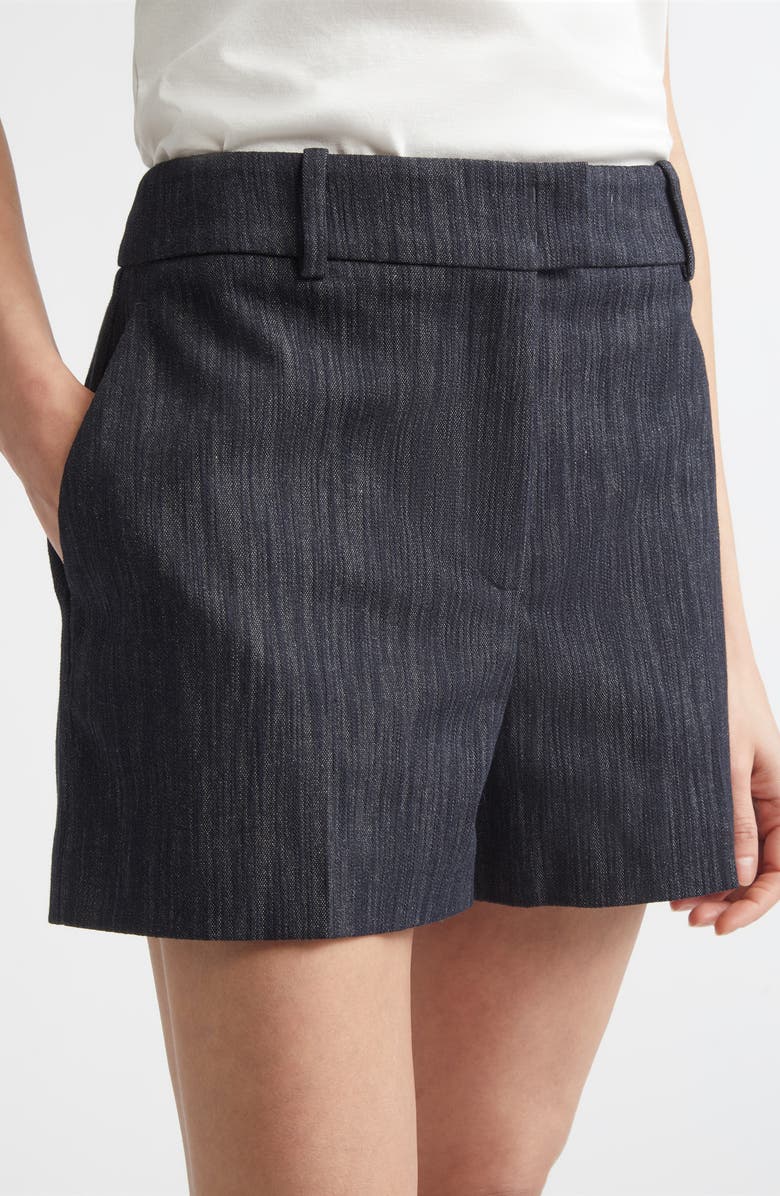 Eleventy Sequin Cotton Blend Tweed Shorts, Alternate, color, 