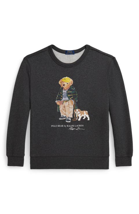 Kids' Polo Bear Fleece Crewneck Sweatshirt (Big Kid)