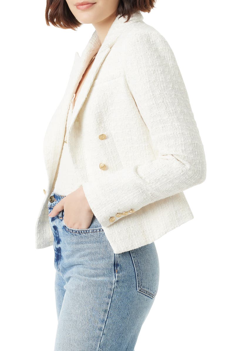 Sam Edelman Cheryl Open Front Crop Blazer, Alternate, color, 