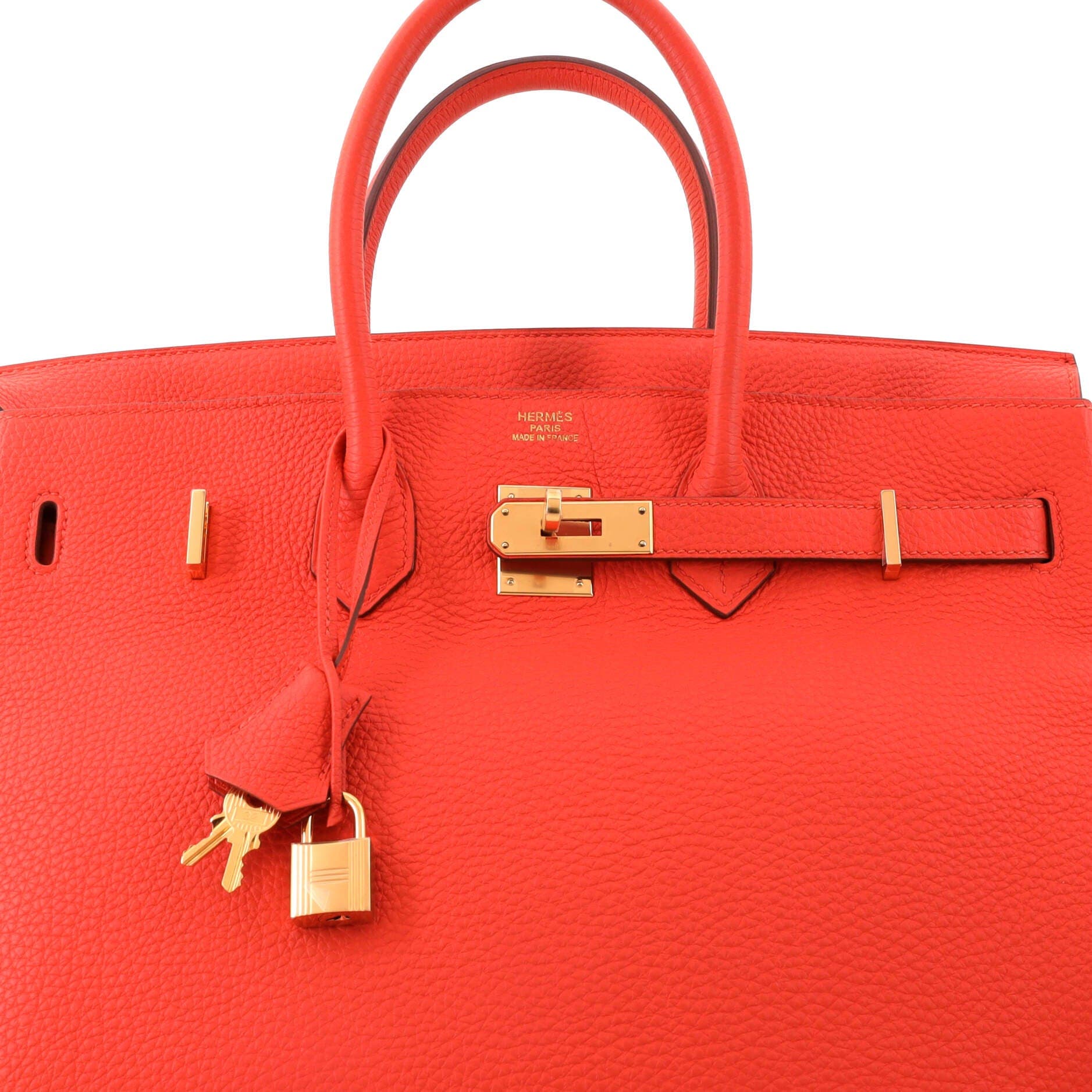 Pre-Owned Hermes Birkin Handbag Orange Togo with Gold Hardware 35, Alternate, color, Capucine
