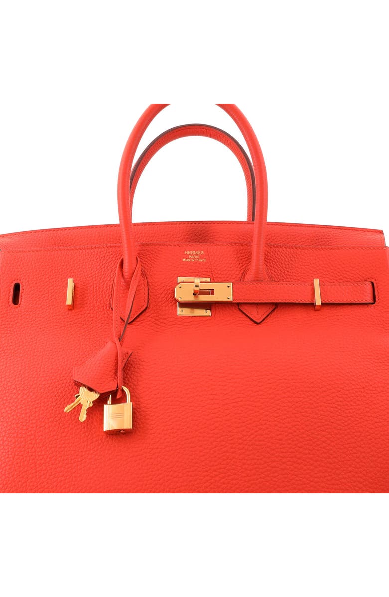 Pre-Owned Hermes Birkin Handbag Orange Togo with Gold Hardware 35, Alternate, color, Capucine