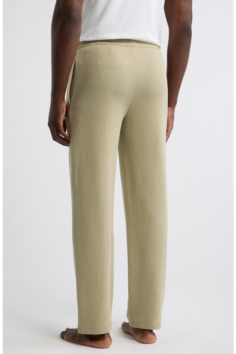 Waffle Knit Lounge Pants, Alternate, color, LIGHT/ PASTEL GREEN