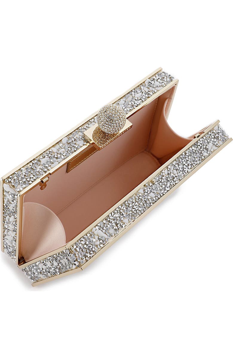 SOPHIA WEBSTER Clara Rock Crystal Box Clutch, Alternate, color,
