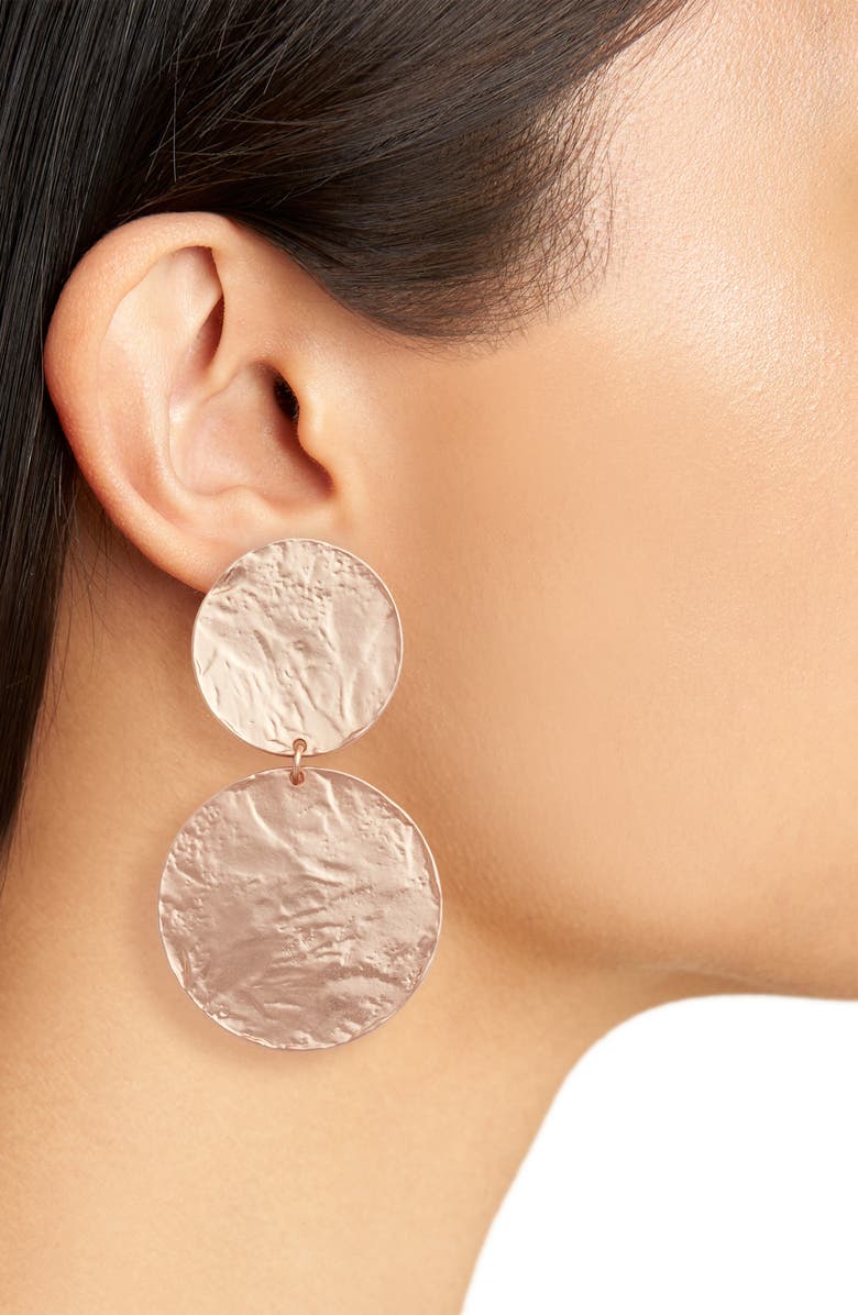 Karine Sultan Angelique Large Circle Drop Earrings, Alternate, color,