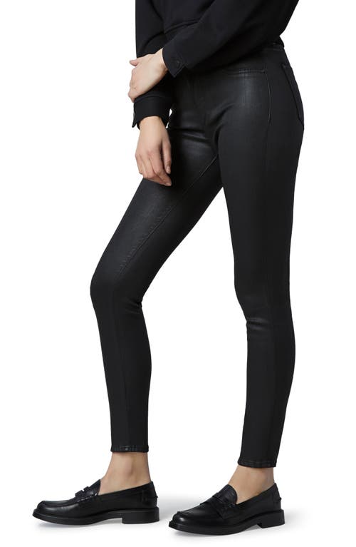 Dl1961 Florence Instasculpt Coated Skinny Jeans In Black