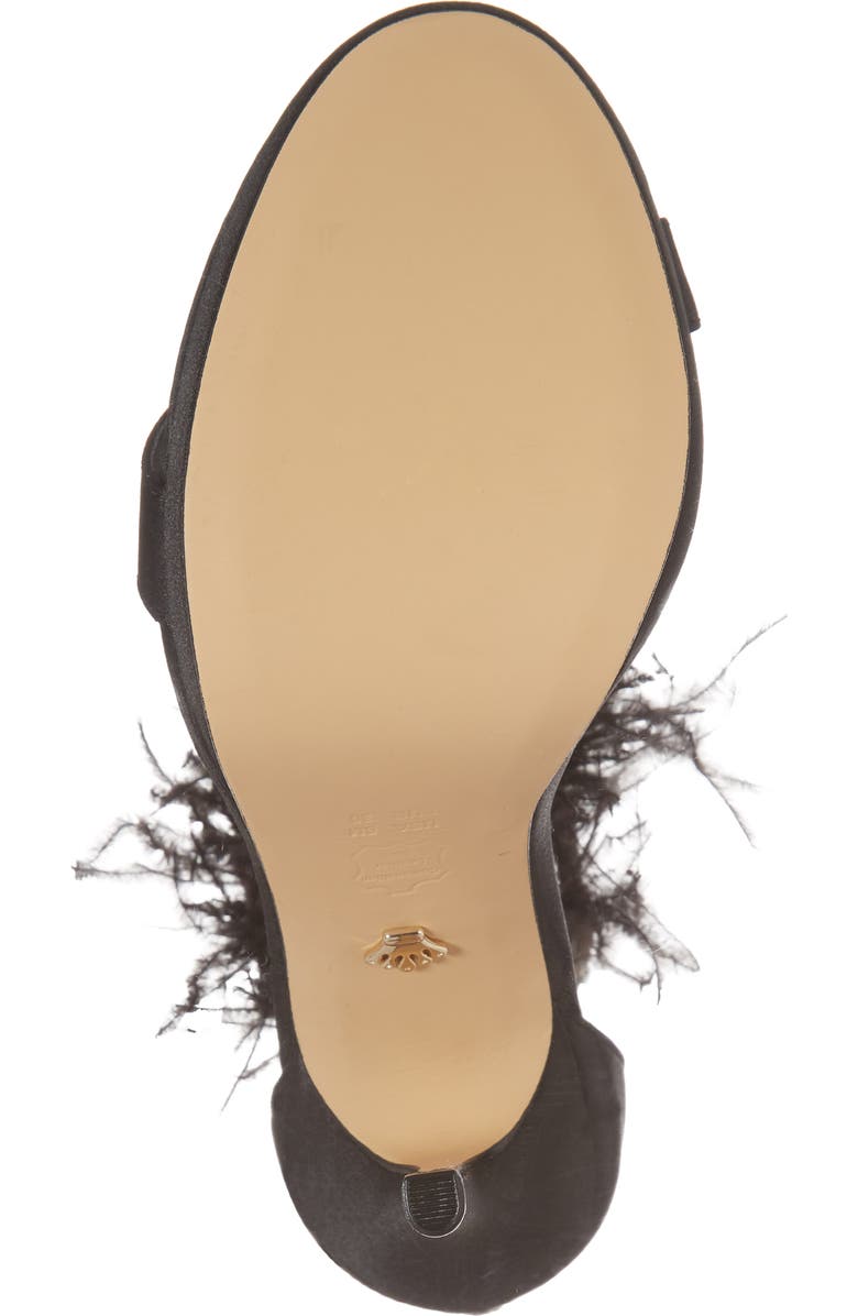 Nina Fran Embellished Feather Sandal, Alternate, color,
