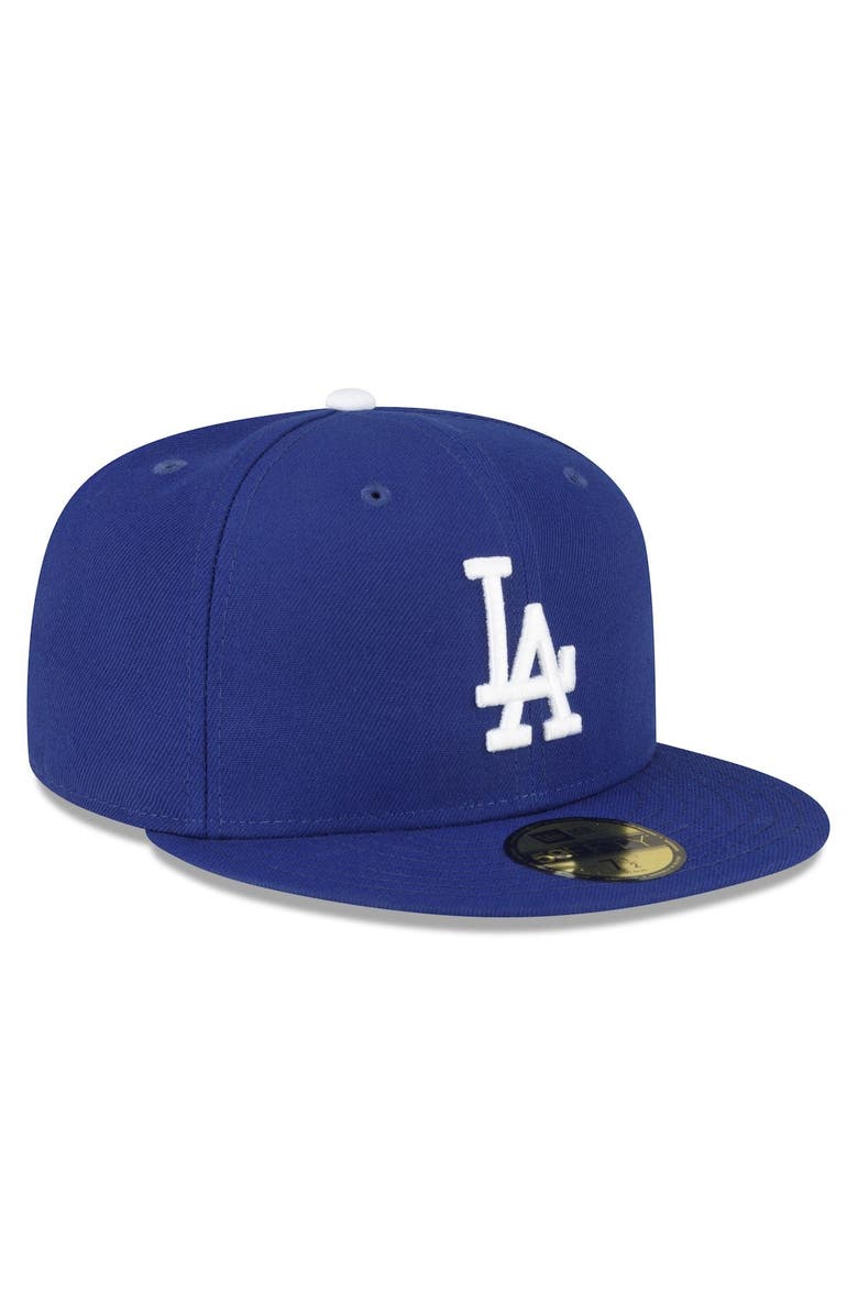 New Era Men's New Era Royal Los Angeles Dodgers Throwback Authentic Collection 59FIFTY Fitted Hat, Alternate, color, 