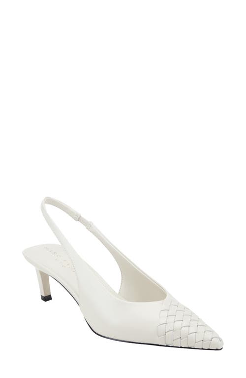 Marc Fisher Ltd Rilly Slingback Pump In White