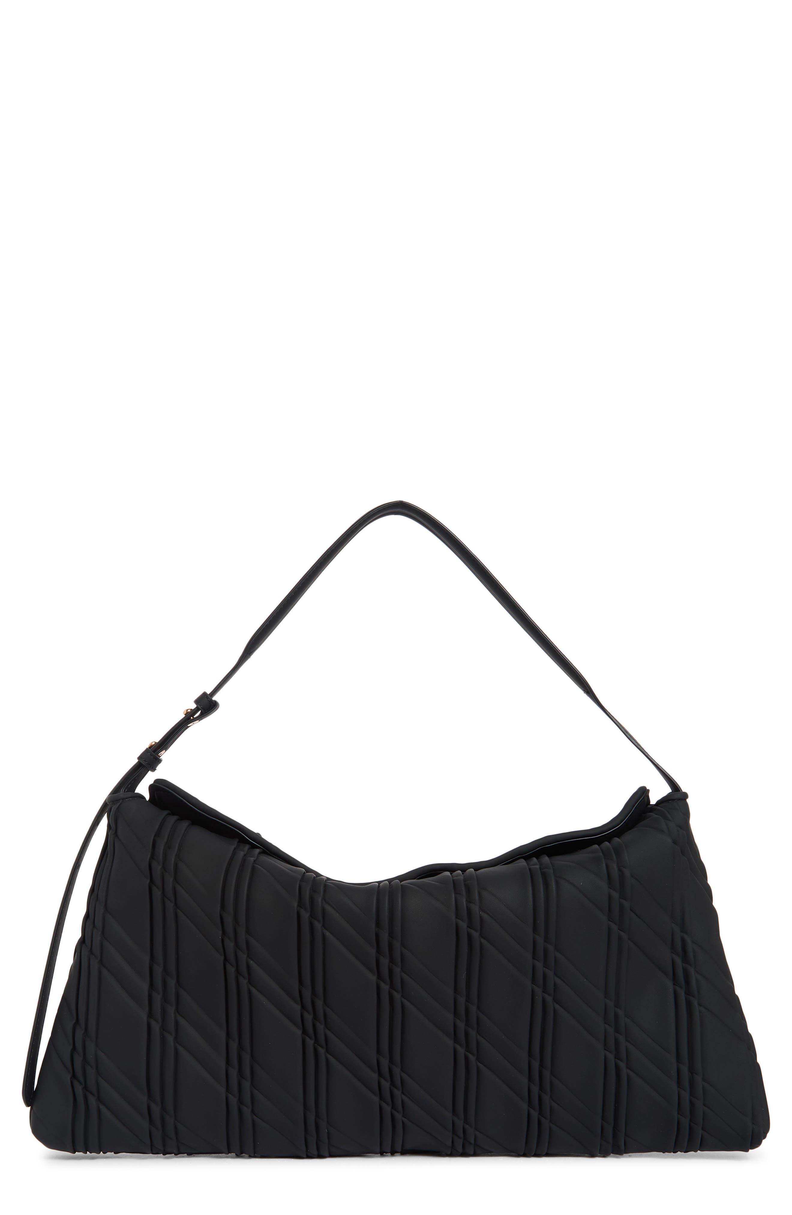Sam Edelman Peddy Quilted Shoulder Bag, Main, color, Black