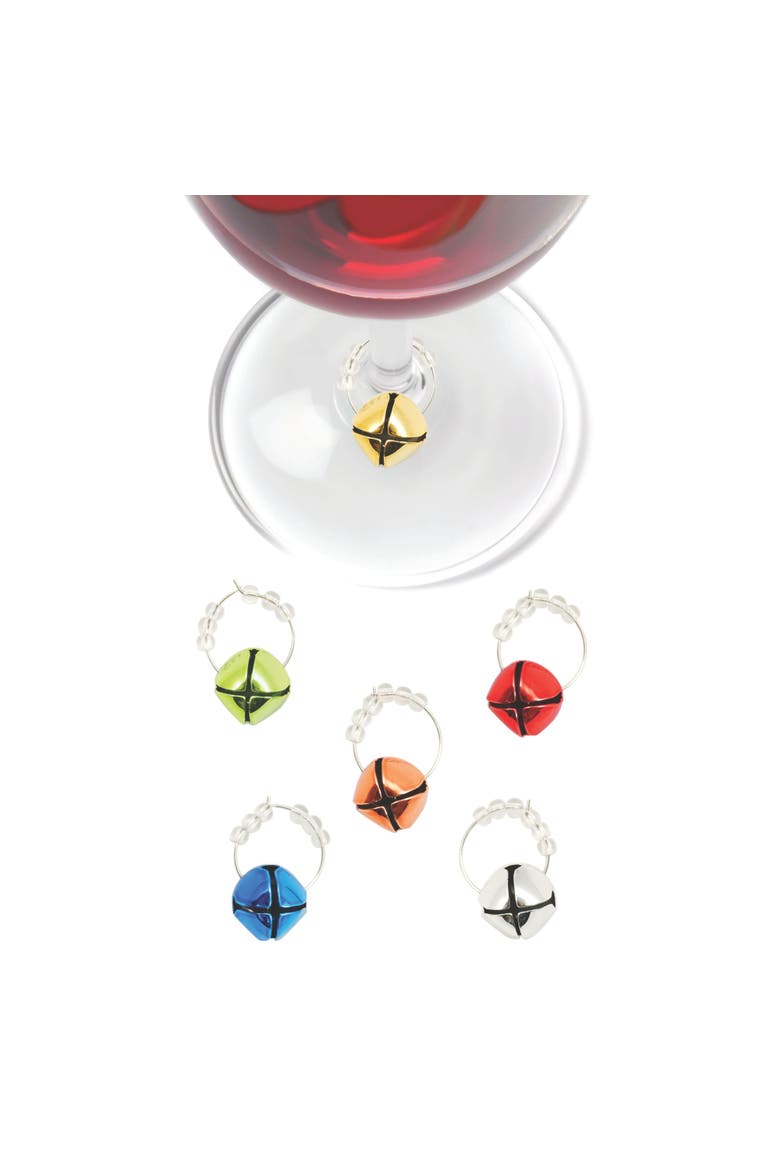 Jingle Holiday Wine Charms, Main, color, Multicolor