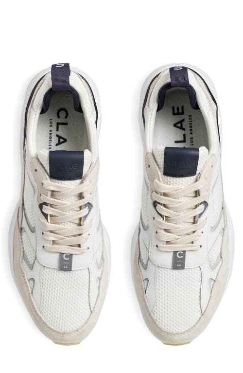 Clae Salazar Sneaker In White Offwhite Navy