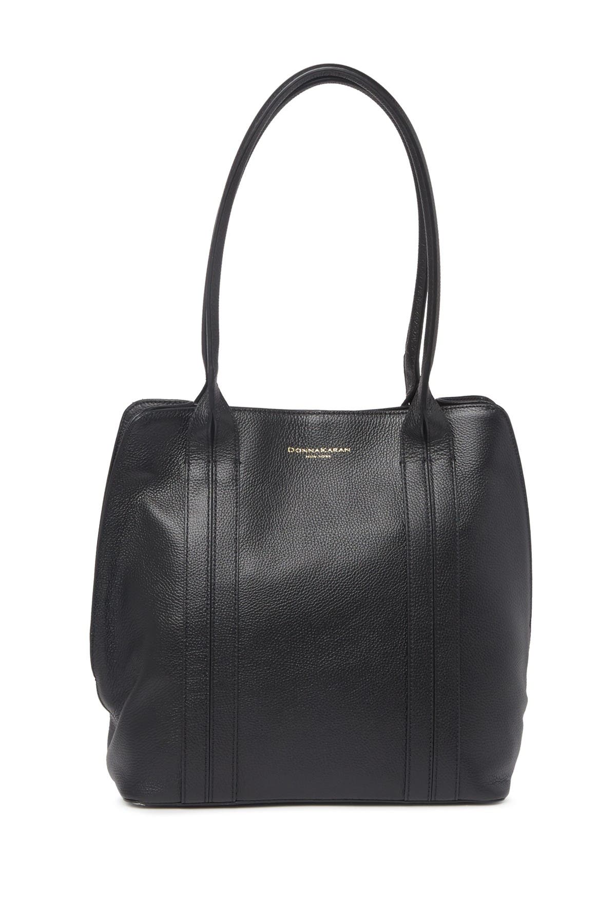 Donna Karan New York Perry North/South Leather Shoulder Bag, Main, color, 