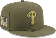 New Era Men's New Era  Olive Philadelphia Phillies 2026 Armed Forces Day 9FIFTY Snapback Hat