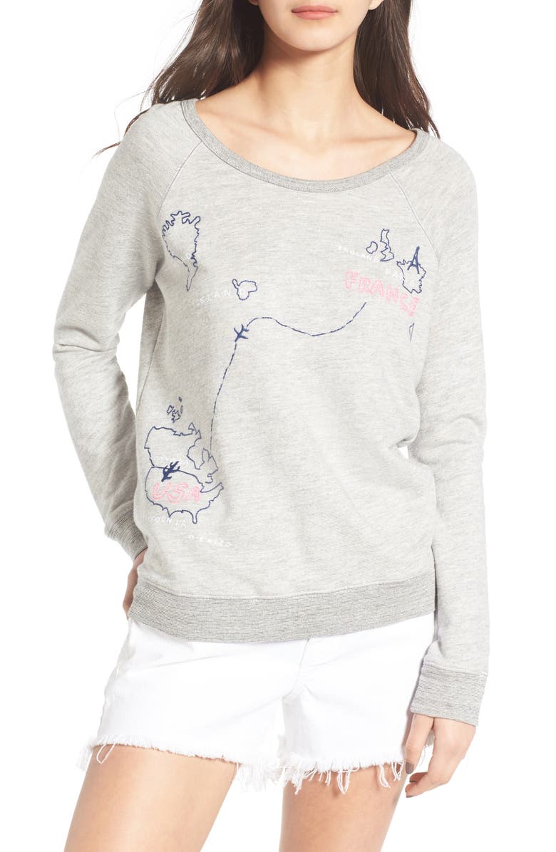 Sundry France to USA Sweatshirt, Main, color,