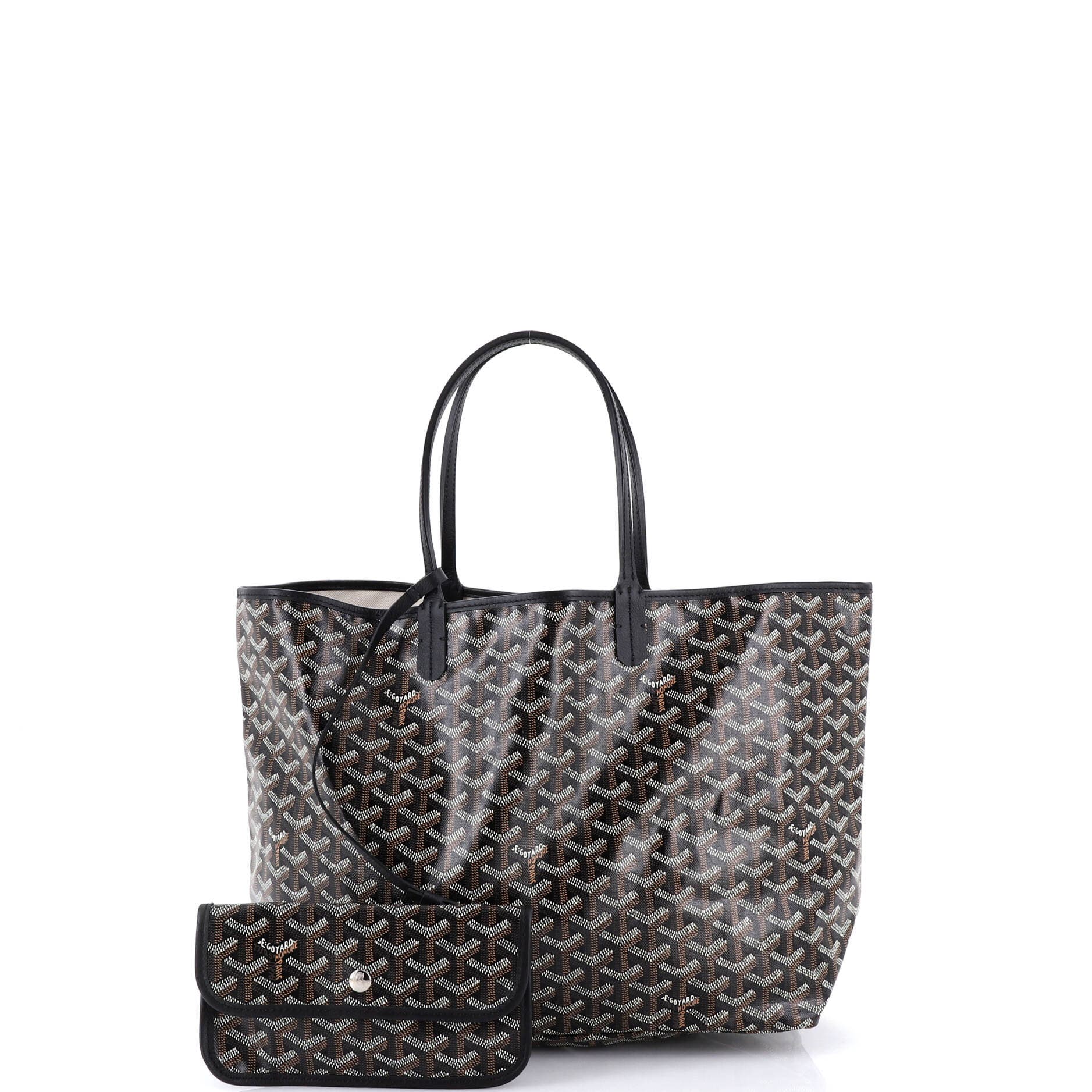 Pre-Owned Goyard Saint Louis Tote Coated Canvas PM, Alternate, color, Black