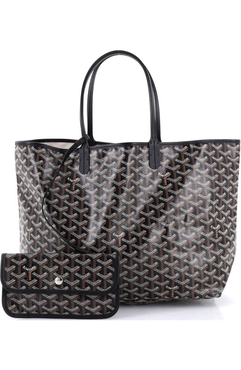 Pre-Owned Goyard Saint Louis Tote Coated Canvas PM, Alternate, color, Black