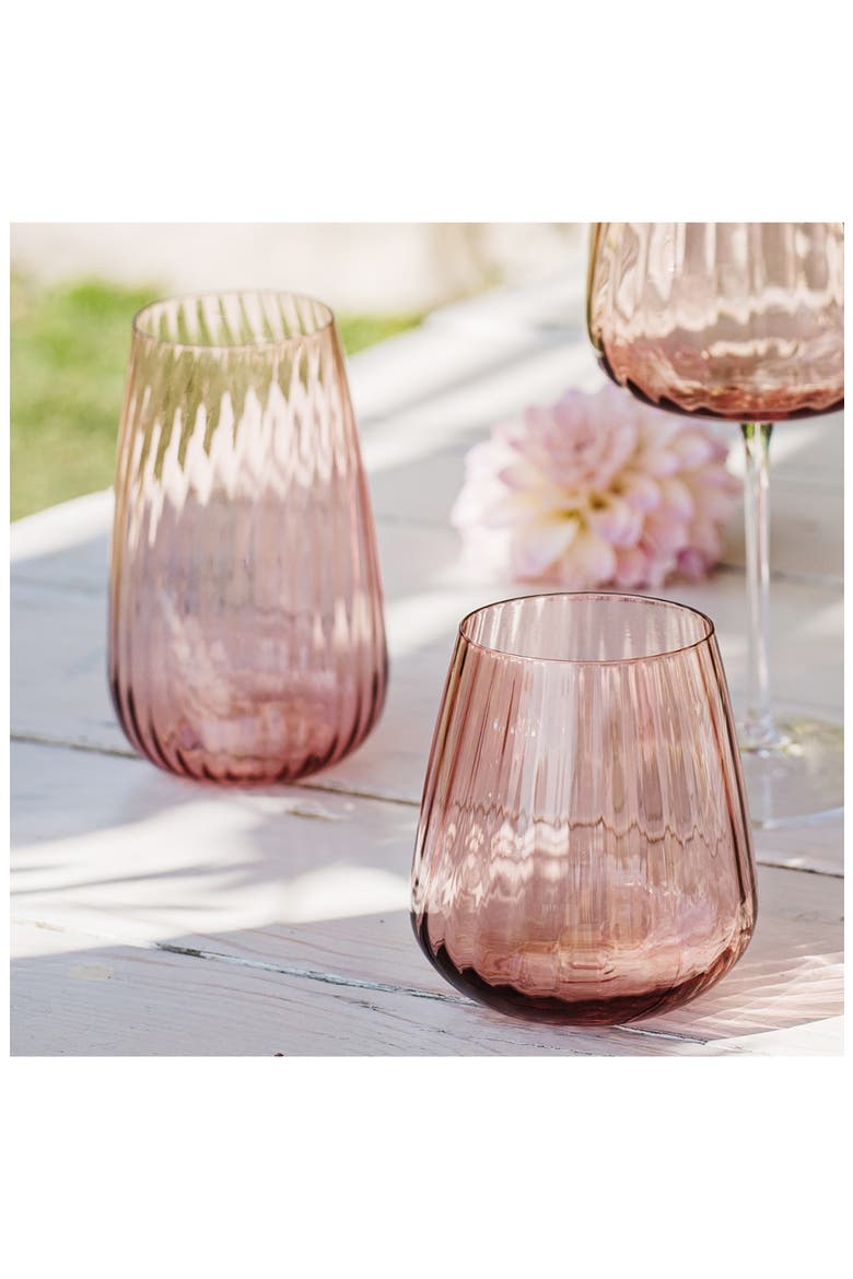 Francesca Highball Glass, Alternate, color, PINK
