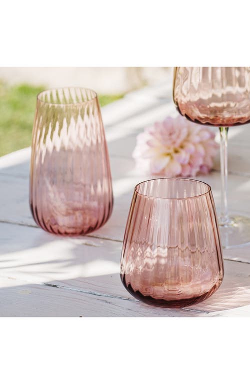 Vietri Francesca Highball Glass In Pink
