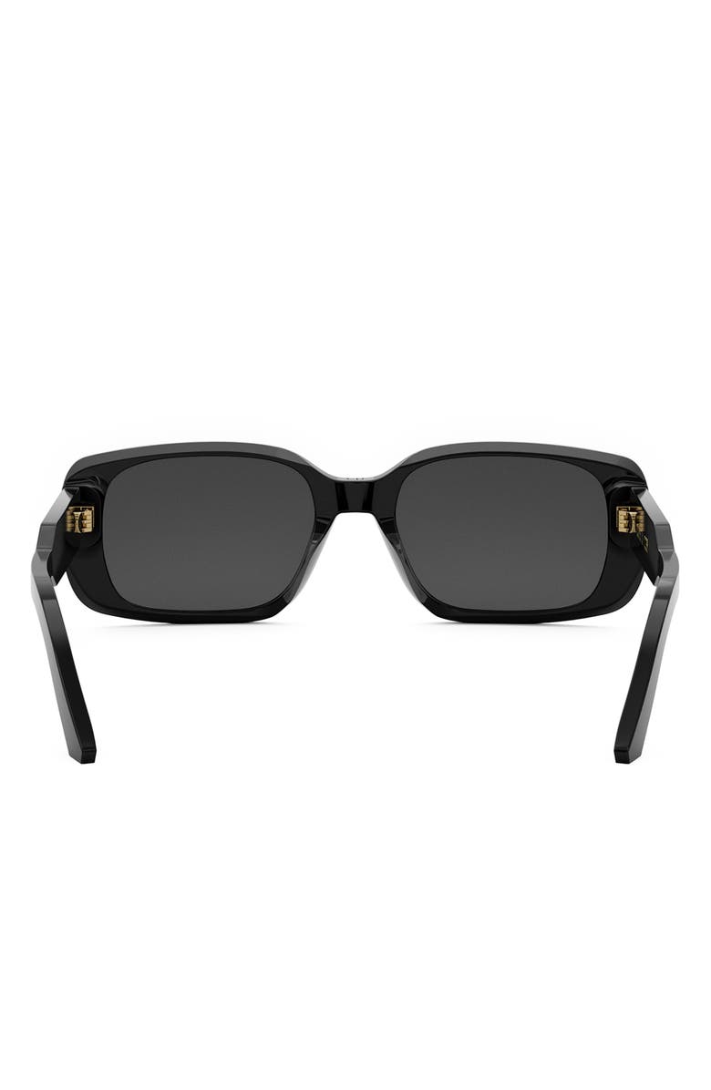 DIOR
DiorSignature S12I Rectangular Sunglasses, Alternate, color, Shiny Black / Smoke