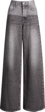 rag & bone rb Miramar Sofie High Waist Wide Leg Cotton Terry Sweatpant Jeans