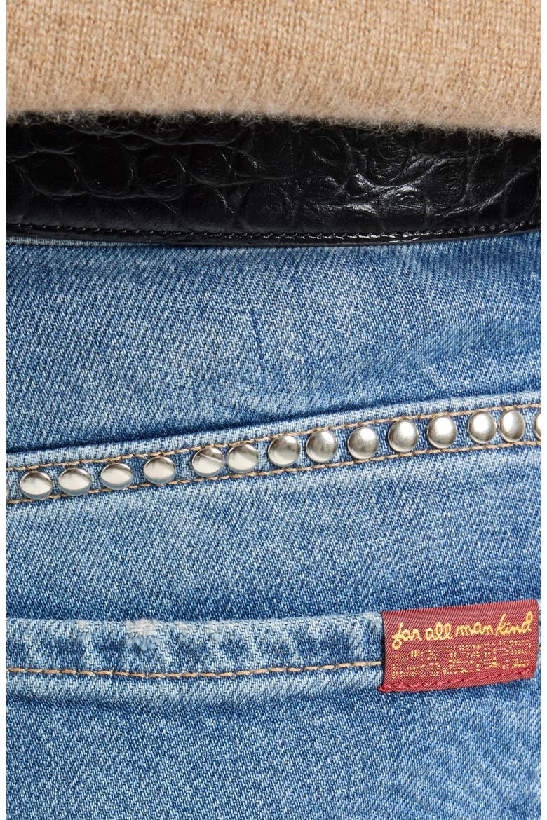 Stovepipe Studded Straight Leg Jeans, Alternate, color, AVENUE