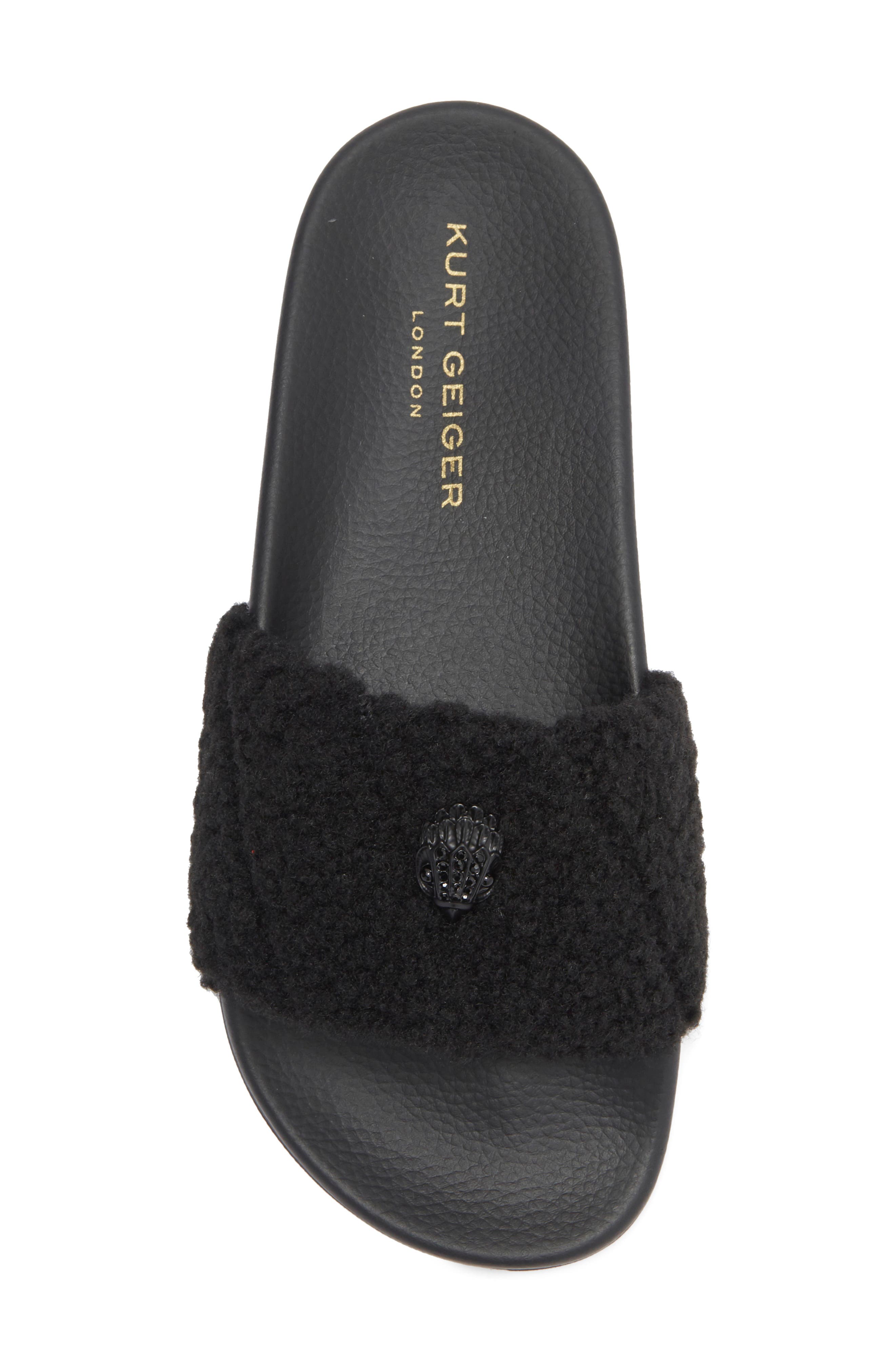 Kurt Geiger London Meena Faux Shearling Slide Sandal, Alternate, color, 