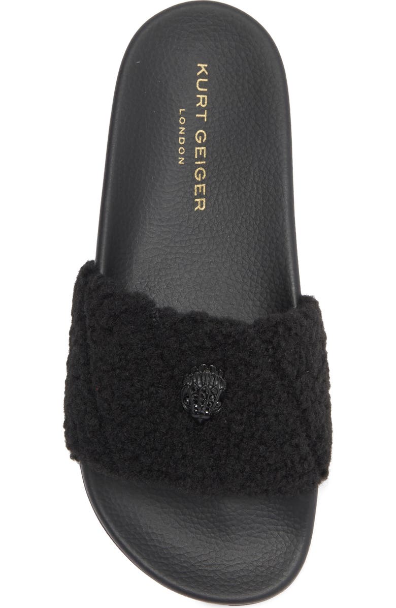 Kurt Geiger London Meena Faux Shearling Slide Sandal, Alternate, color,