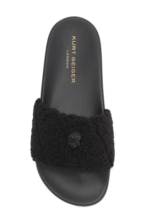 Kurt Geiger London Meena Faux Shearling Slide Sandal In Multi