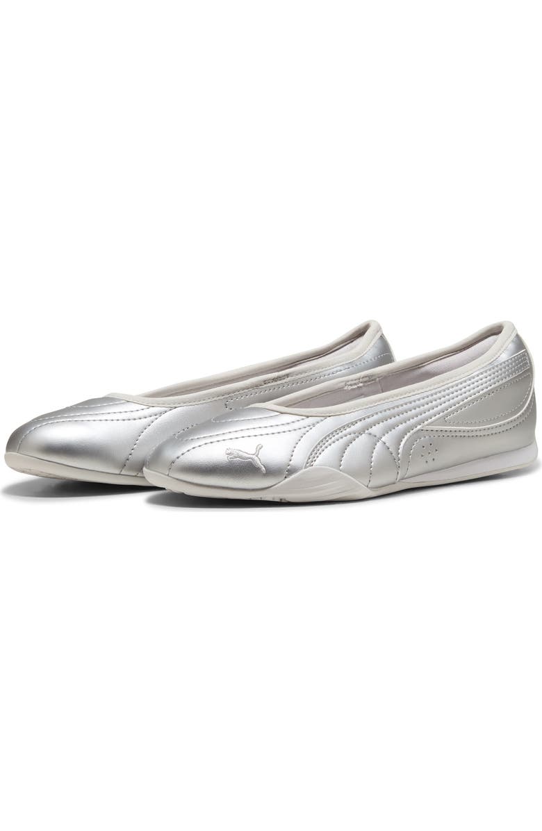 PUMA Catch Soleil Ballerina Flat, Main, color, Puma Silver/ Feather Gray