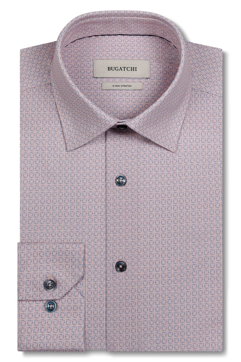 James OoohCotton® Geometric Print Button-Up Shirt, Alternate, color, PINK