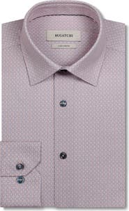 Bugatchi James OoohCotton® Geometric Print Button-Up Shirt