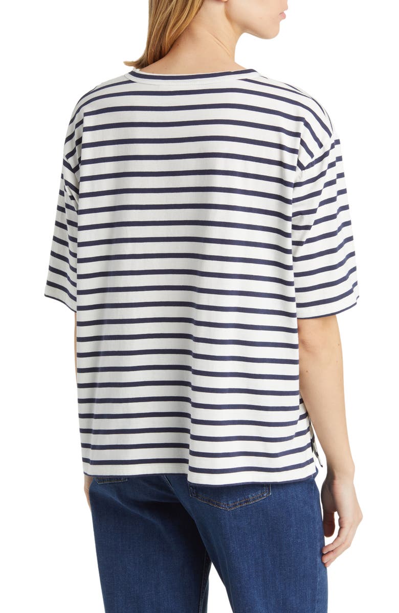 Masai Copenhagen Doreann Stripe T-Shirt, Alternate, color, Maritime Blue