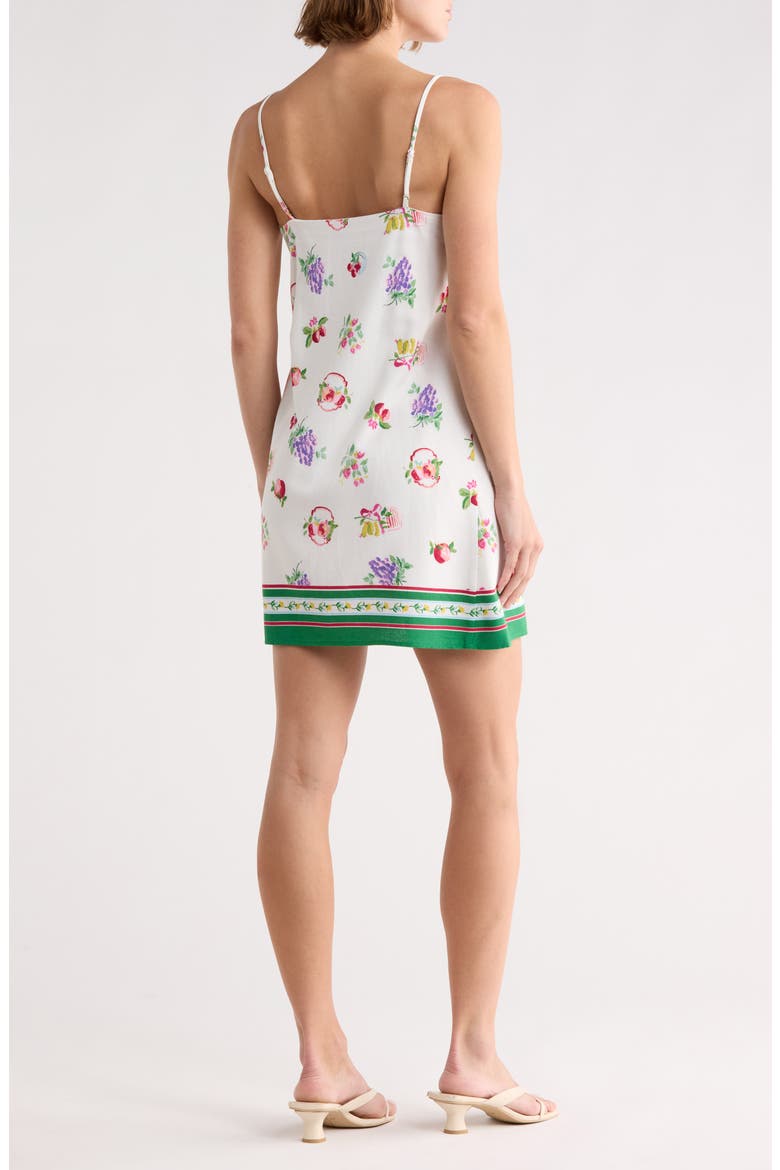 Cami Linen Blend Minidress, Alternate, color, FRUTTA FRESCA IVORY