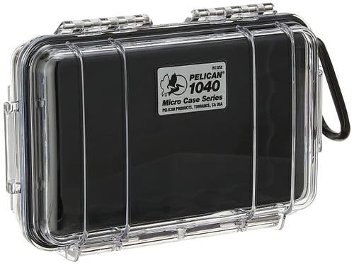 Pelican 1040 Micro Case for iPhone, Cell Phone, GoPro, Camera, and More in Black/clear  product