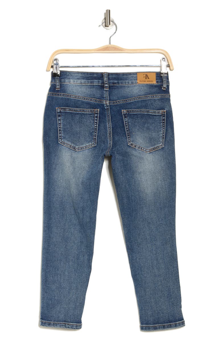 FLYING ANGEL Stretch Skinny Capri Jeans, Alternate, color, 