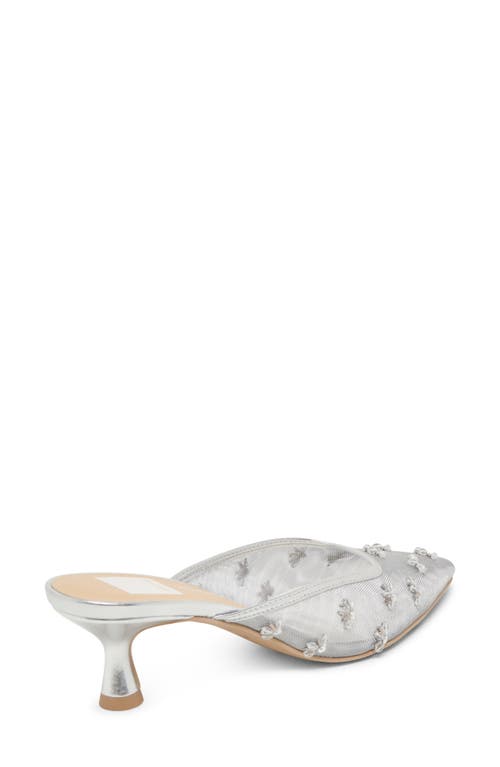 Dolce Vita Clara Kitten Heel Pointed Toe Pump In Silver