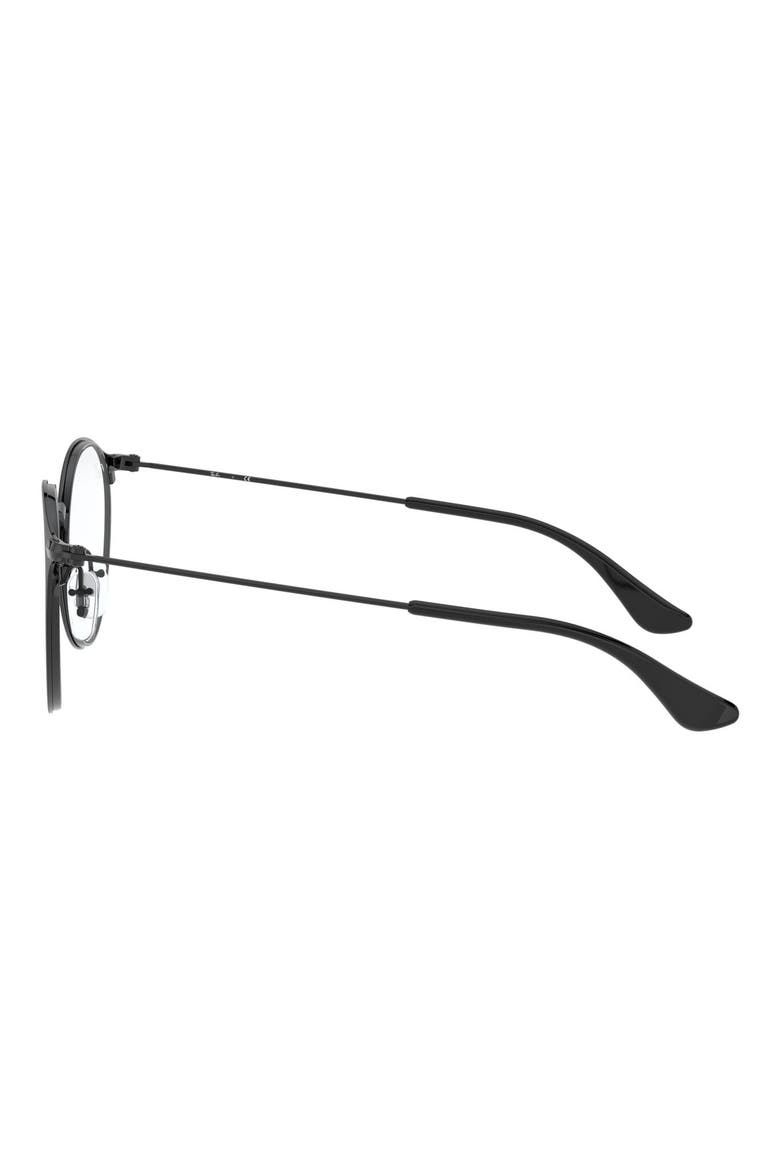 Kids' 48mm Round Optical Glasses, Alternate, color, BLACK