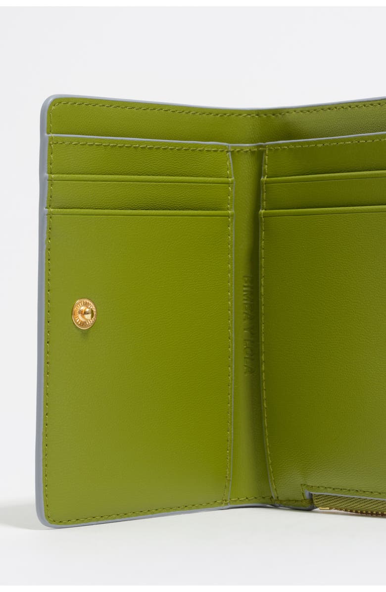 Bimba y Lola Leather Purse With Engraved Logo, Alternate, color, Kiwi