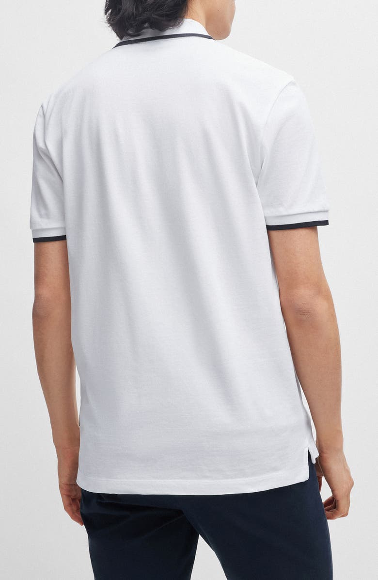 BOSS Parlay Tipped Cotton Polo, Alternate, color, Natural