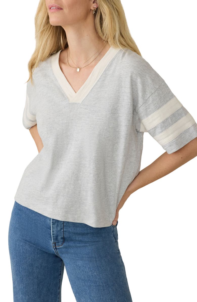 Varsity Stripe Organic Cotton T-Shirt Faherty